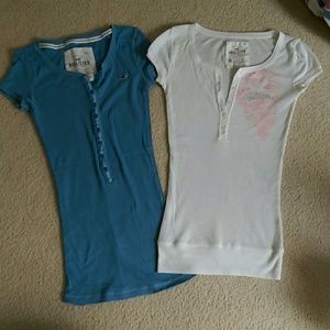 COPY - 2 Hollister tee, blue and white